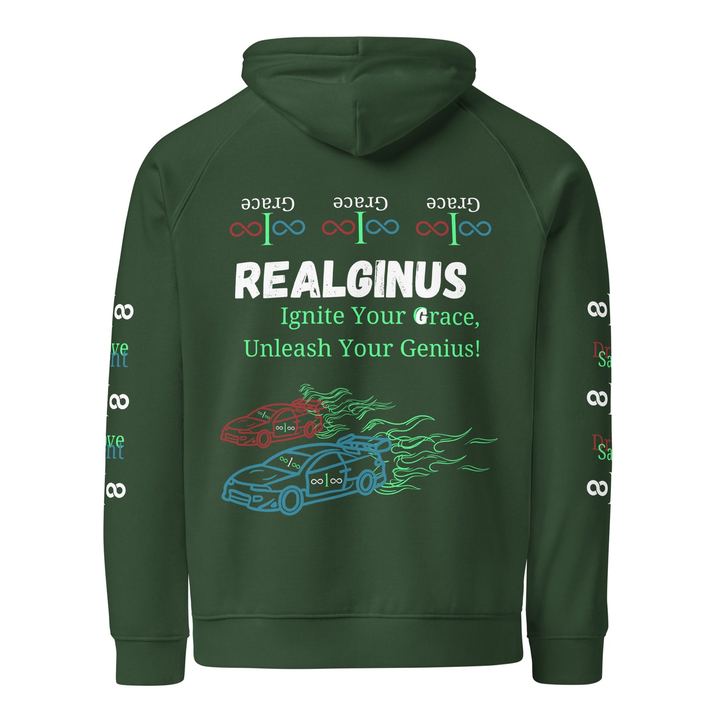 G - race Unisex eco Ragland hoodie
