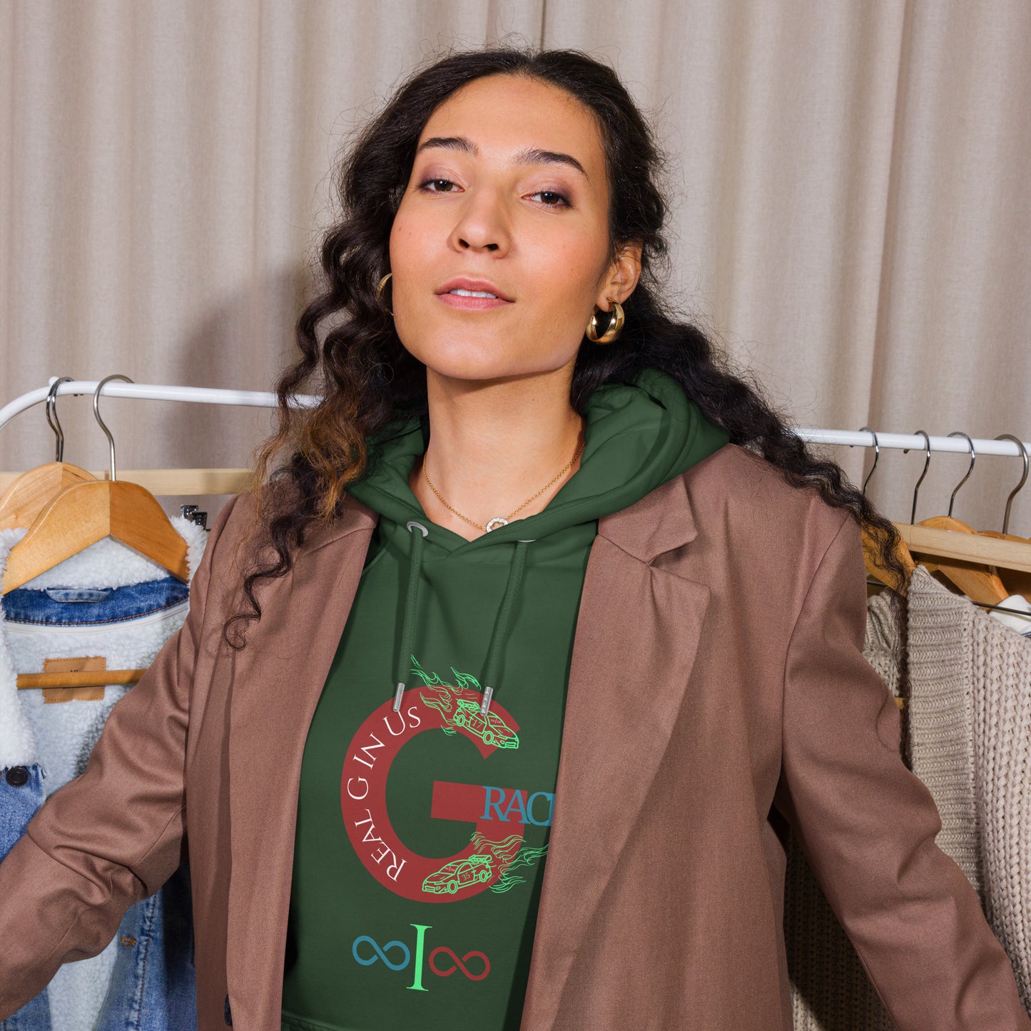 G - race Unisex eco Ragland hoodie
