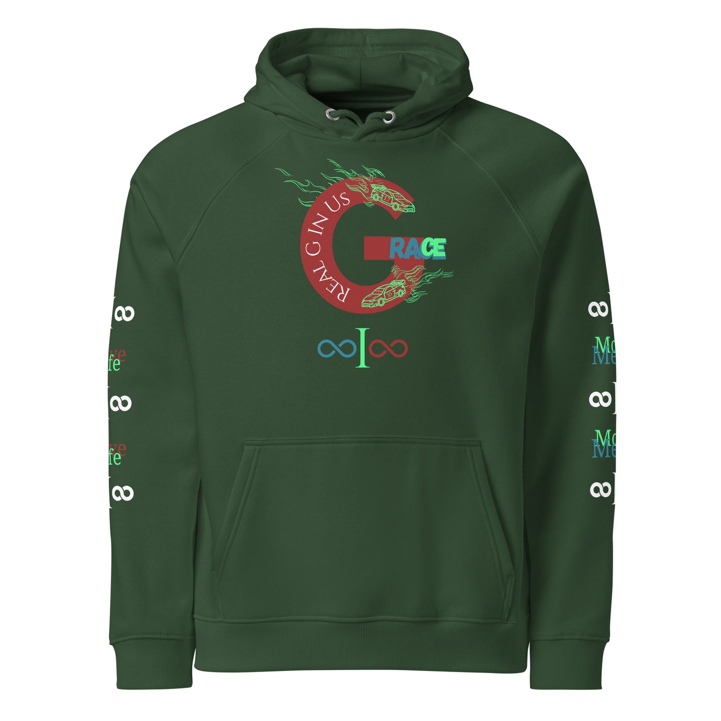 G - race Unisex eco Ragland hoodie